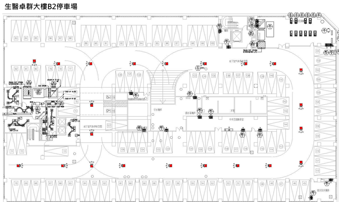 1141222-生醫卓群大樓B2F停車場施作範圍圖片